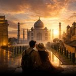 Royal Golden Triangle Tour India – Taj Mahal, Amber Fort Jaipur, India Gate Delhi sunset view